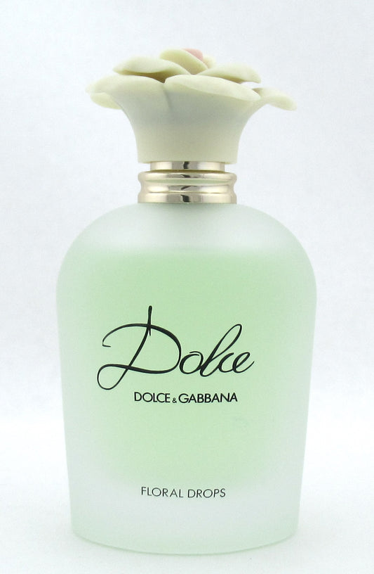 Dolce Floral Drops by Dolce & Gabbana Eau De Toilette Spray 75 ml./ 2.5 oz. Tester No Box LOWFILL BOTTLE