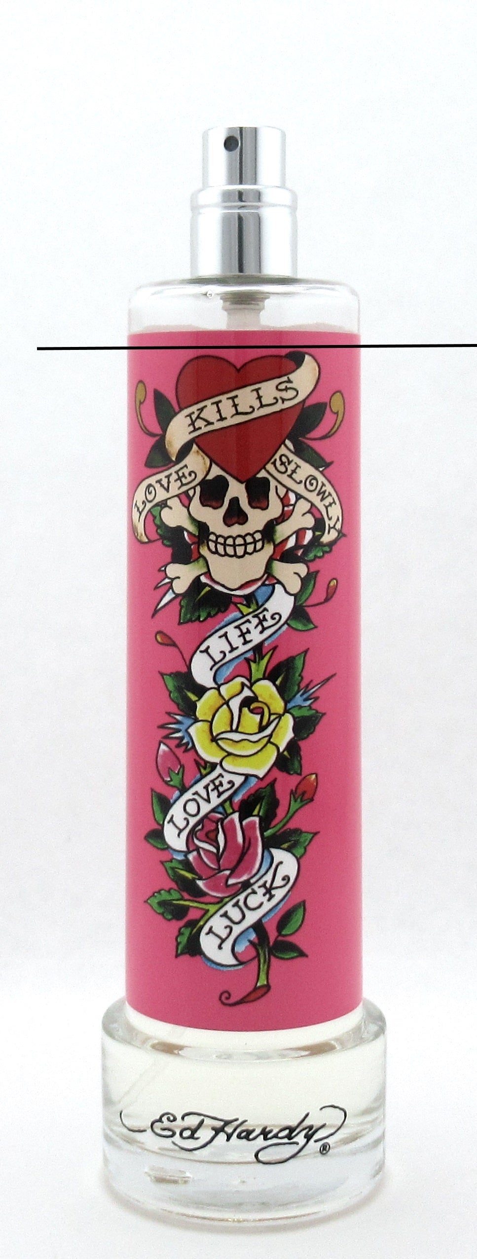 Ed Hardy Love Kills Slowly by Christian Audigier Eau De Parfum Spray for Women 3.4 oz. Tester LOWFILL Bottle NO BOX No Top