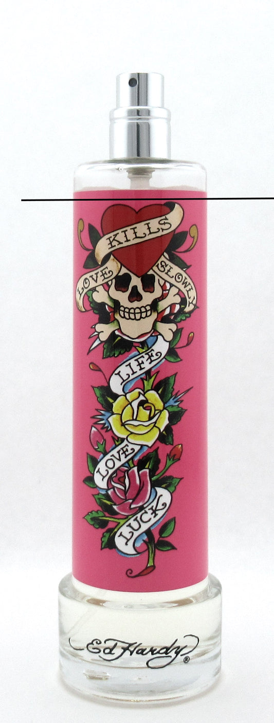 Ed Hardy Love Kills Slowly by Christian Audigier Eau De Parfum Spray for Women 3.4 oz. Tester LOWFILL Bottle NO BOX No Top