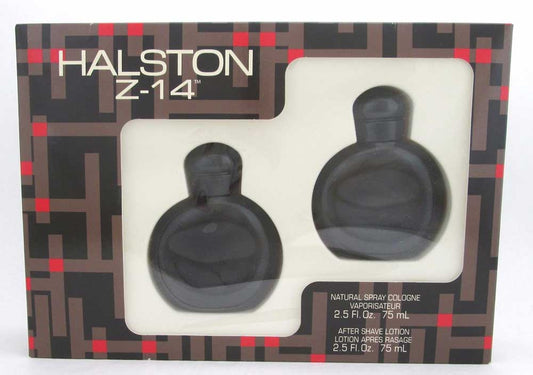 Halston Z-14 For Men Set 2.5 oz Cologne Spray & After Shave NIB
