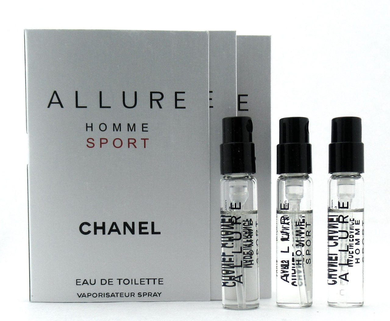 Allure Homme Sport by Chanel 2 ml./0.06 fl oz. x 3 Spray Sample Vials (lot of 3)