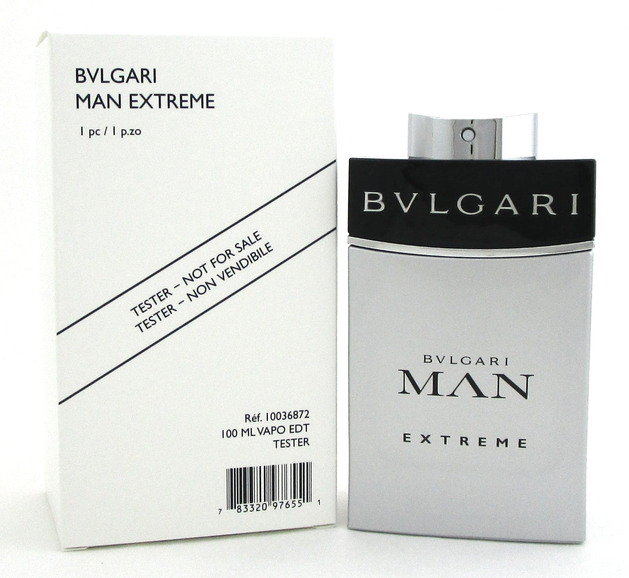 Bvlgari Man Extreme Cologne 3.4 oz. Eau de Toilette Spray for Men. New Tester.