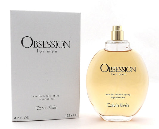 Obsession for Men by Calvin Klein 4.2oz./125ml. EDT Spray. New Tester NO Cap