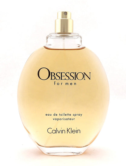 Obsession for Men by Calvin Klein 4.2oz./125ml. EDT Spray. New Tester NO Cap