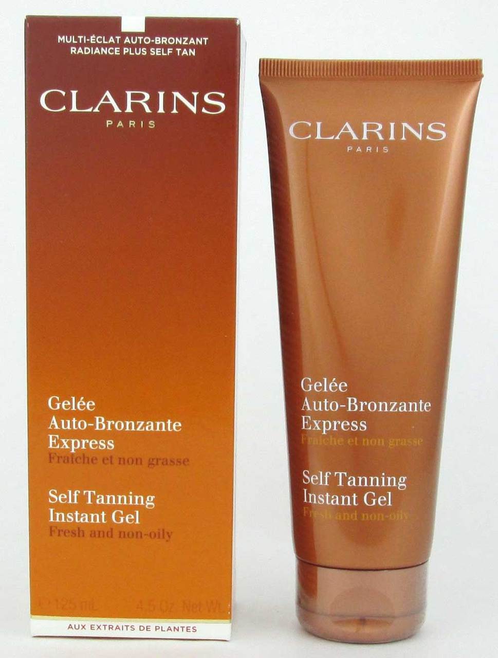 Clarins Self Tanning Instant Gel 4.5 oz/125 ml Fresh & Non Oily NIB