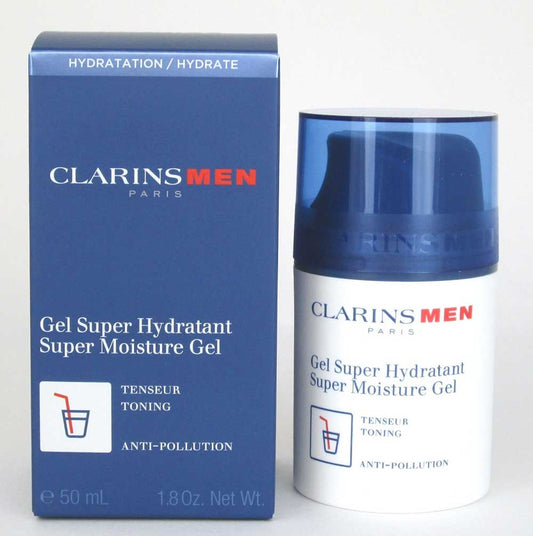 Clarins Men Super Moisture Gel 50ml/1.8oz. Brand New In Box
