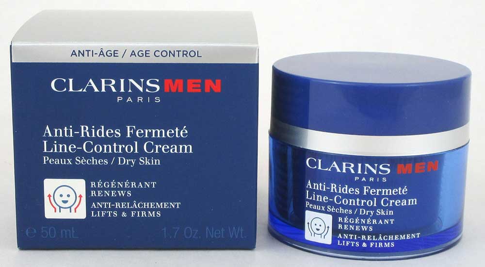 Clarins Men Line Control Cream Dry Skin 1.7 oz./ 50 ml. NIB