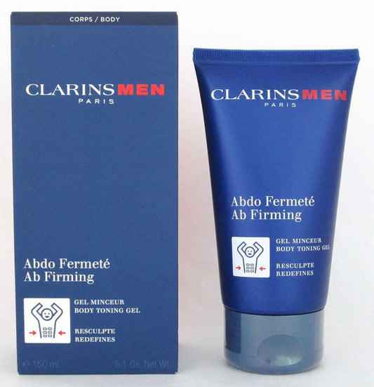 Clarins Men Ab Firming Body Toning Gel, Redefines 5.1 oz/ 150 ml NIB