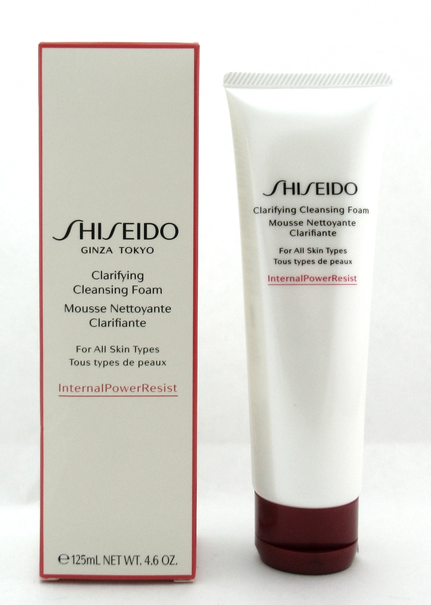 Shiseido Clarifying Cleansing Foam For All Skin Types 125 ml./ 4.6 oz. New Damaged Box