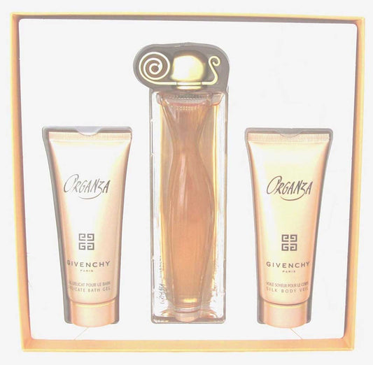 Organza by Givenchy 3.3oz.EDP+  2.5oz.B/L+ 2.5oz.Sh/G.Set. New in Box