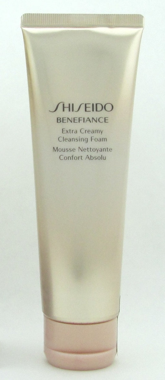Shiseido Benefiance Extra Creamy Cleansing Foam 125 ml./ 4.4 oz. New In Box