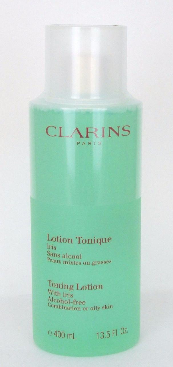 Clarins Toning Lotion with Iris Combination/Oily Skin 400 ml Sealed
