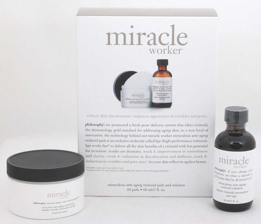 $74 Philosophy Miracle Worker Miraculous Anti-Aging Retinoid Pads+Solu