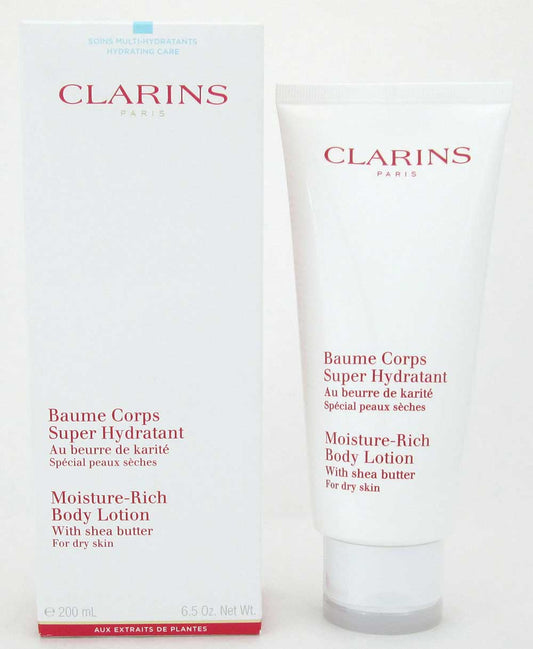 Clarins Moisture Rich Body Lotion w/ Shea Butter Dry Skin 200ml Damage