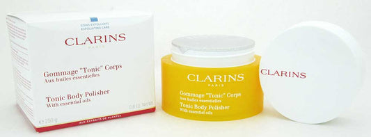 Clarins Tonic Body Polisher with Essential Oils 8.8 oz Damaged Box