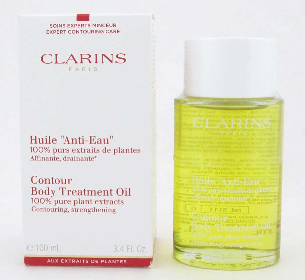 Clarins Contour Body Treatment Oil "Anti Eau" 3.4 oz/100ml Damaged Box
