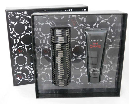 The Game by Davidoff Gift Set:EDT Spray 3.4oz+Hair&Body Shampoo 2.5oz