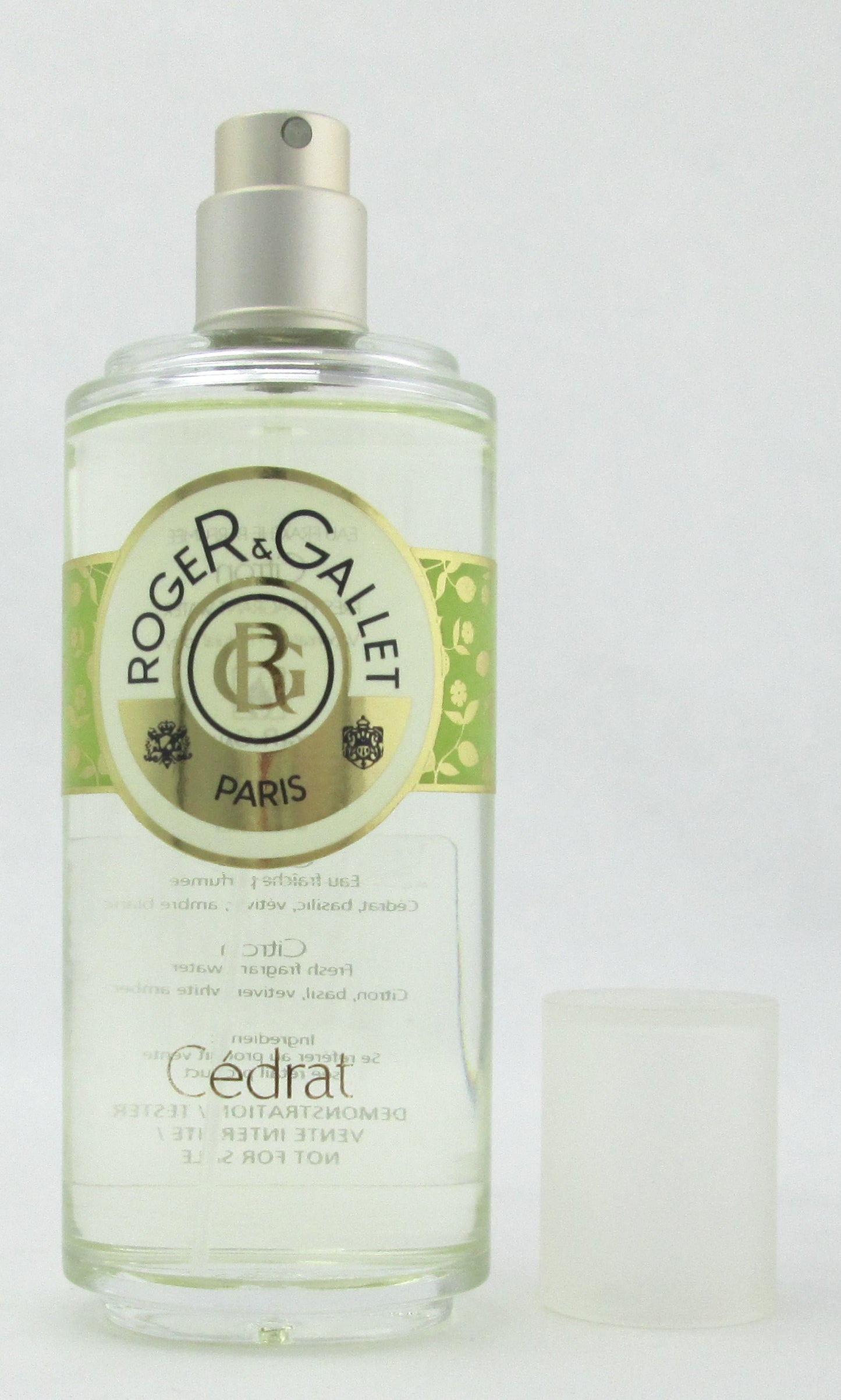 R & G Cedrat Fragrant Water Spray 100 ml./ 3.4 oz. Tester no Top