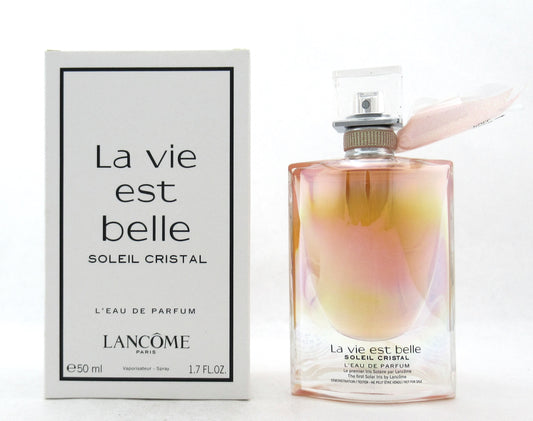 La Vie Est Belle Soleil Cristal by Lancome L'Eau De Parfum Spray for Women 50 ml./ 1.7 oz. New Tester w/cap