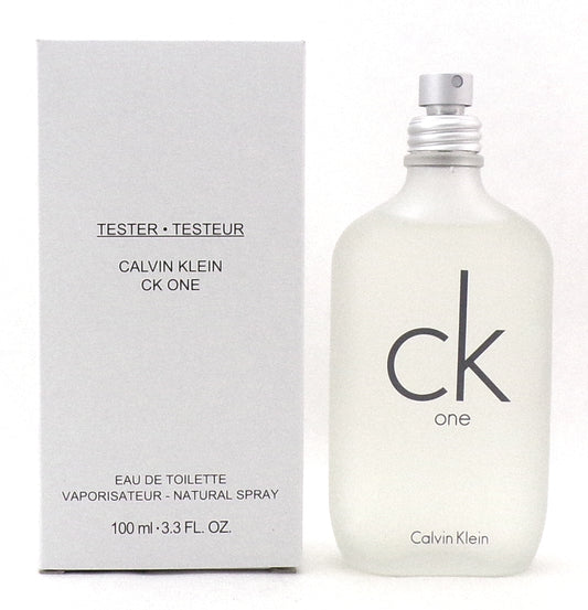 CK ONE by Calvin Klein 3.3 oz./100 ml. EDT Spray Unisex New Tester NO Cap