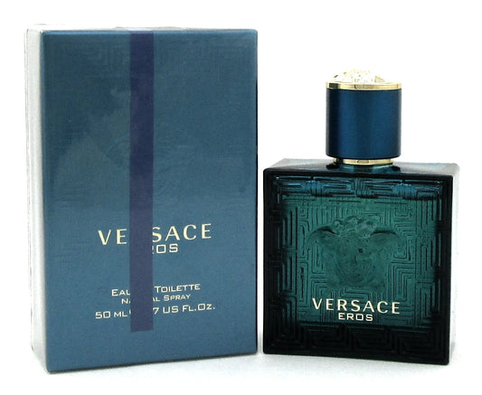 Versace Eros Cologne by Versace 3.4 oz. EDT Spray for Men. New. Damaged Box