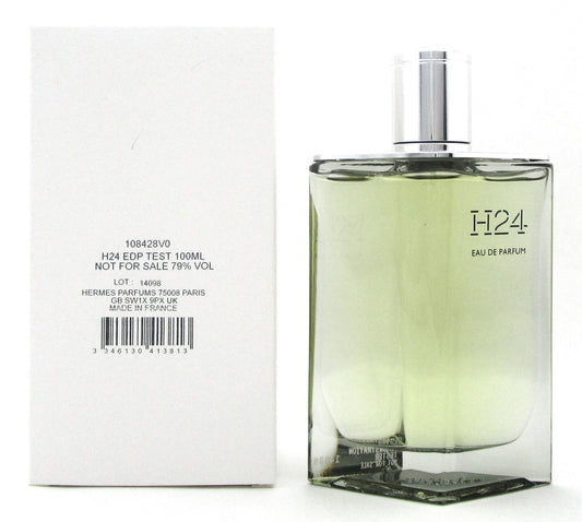 H24 by Hermes 3.3 oz./ 100 ml. Eau de Parfum Refillable Spray for Men. New Tester w/Cap