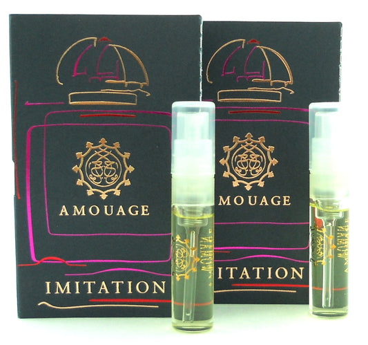 Amouage IMITATION WOMAN EDP EDP 2ml Vial Spray New With Card. Lot of 2