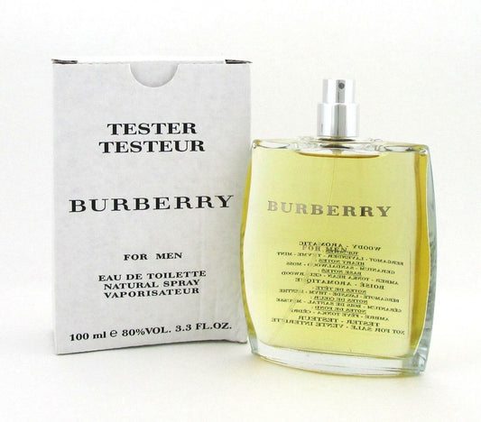 Burberry (Classic) by Burberry Eau de Toilette Spray 3.3 oz. for Men. Brand new tester.