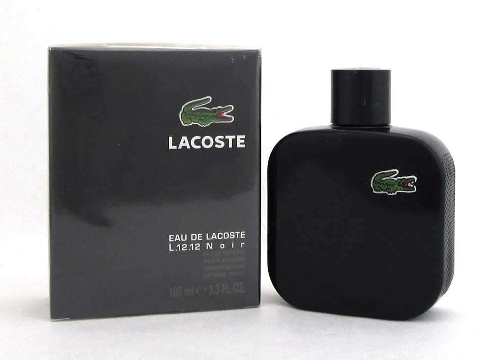 Eau de Lacoste L.12.12 Noir Eau de Toilette Spray 3.3oz. Men*Damag.Box