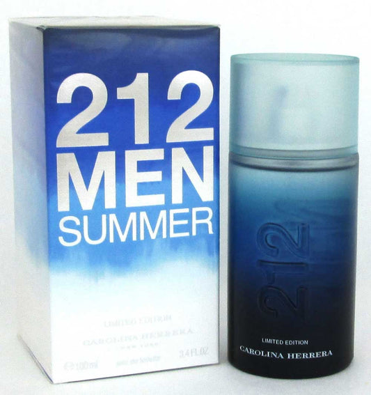 212 Men Summer by Carolina Herrera EDT Spray 3.4oz. Limit.Edition New