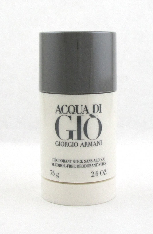 Acqua Di Gio by Giorgio Armani 2.6 oz. Alcohol Free Deodorant Stick for Men. Sealed