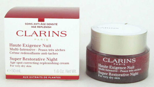 Clarins Super Restorative Night Cream For Very Dry Skin 1.6 oz NIB