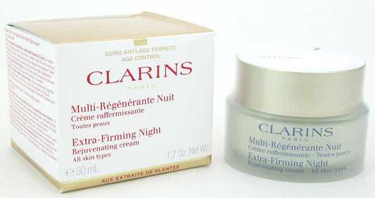 Clarins Extra-Firming Night Rejuvenating Cream All Skin 1.7 ozDamagedB