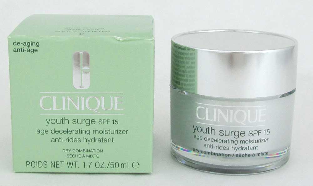 Clinique Youth Surge Age Decelerating Moistur.1.7oz SPF15 Dry Comb Dmg