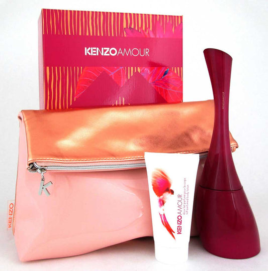 Kenzo Amour by Kenzo Gift Set for Women: EDP Spray 3.4 oz+B/L 1.7 oz