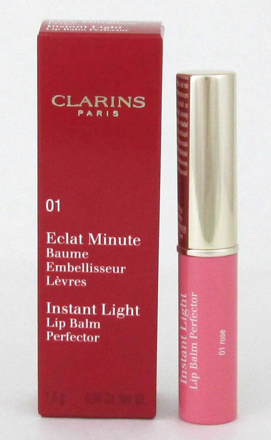 Clarins Instant Light Lip Balm Perfector 01 Rose New Item 1.8 g