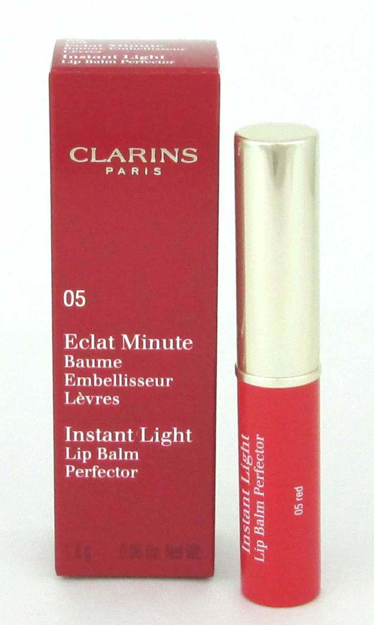 Clarins Instant Light Lip Balm Perfector 05 Red New 2015 Item 1.8 g