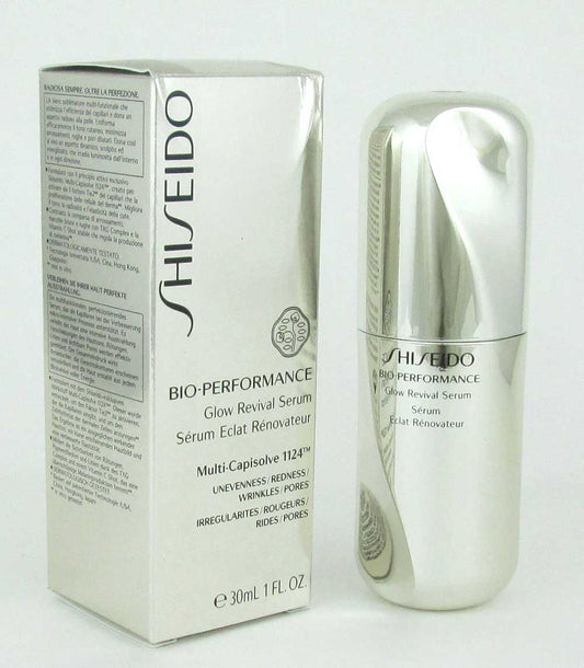 Shiseido Bio-Performance Glow Revival Serum Full Size 1 oz Damaged Box
