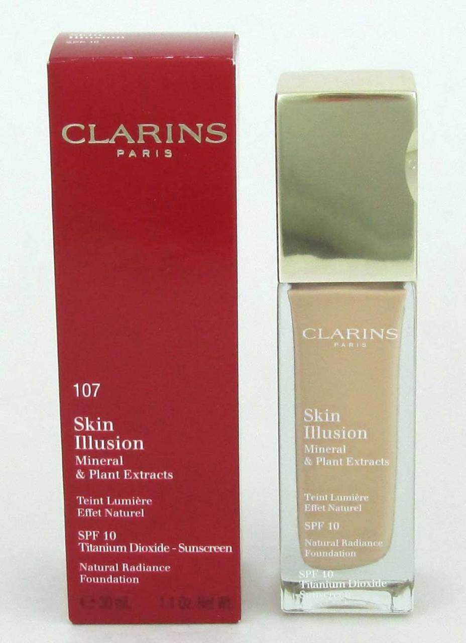 Clarins Skin Illusion SPF10 Natural Radiance Foundation 107Beige 30 ml