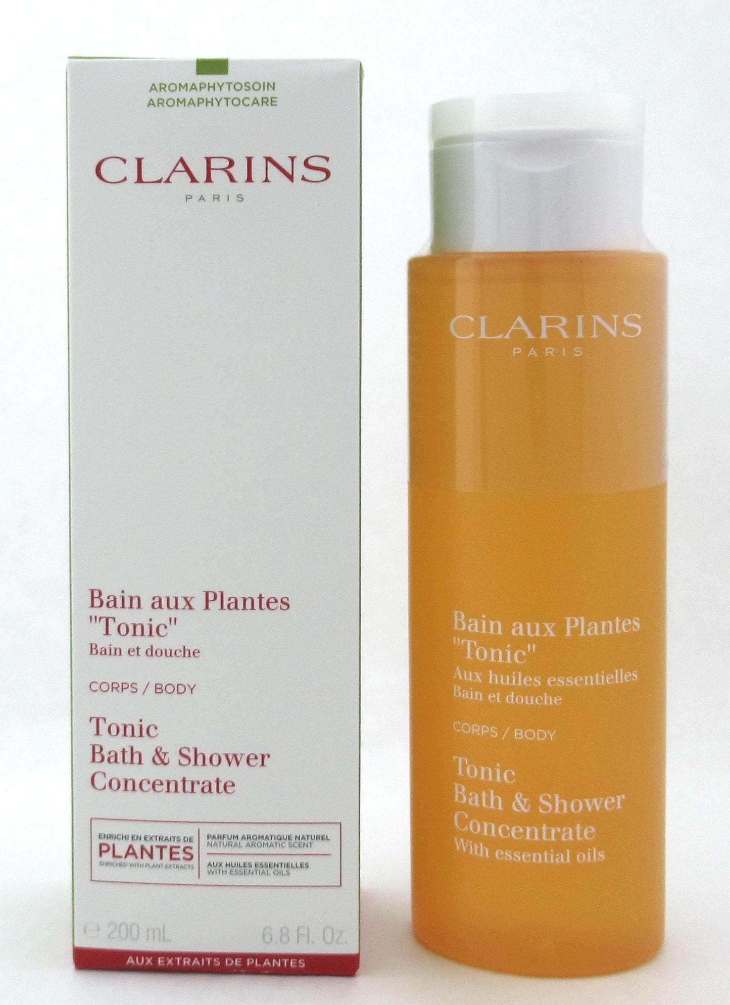Clarins Tonic Bath & Shower Concentrate w/Essential Oils 200 ml./ 6.7oz. New