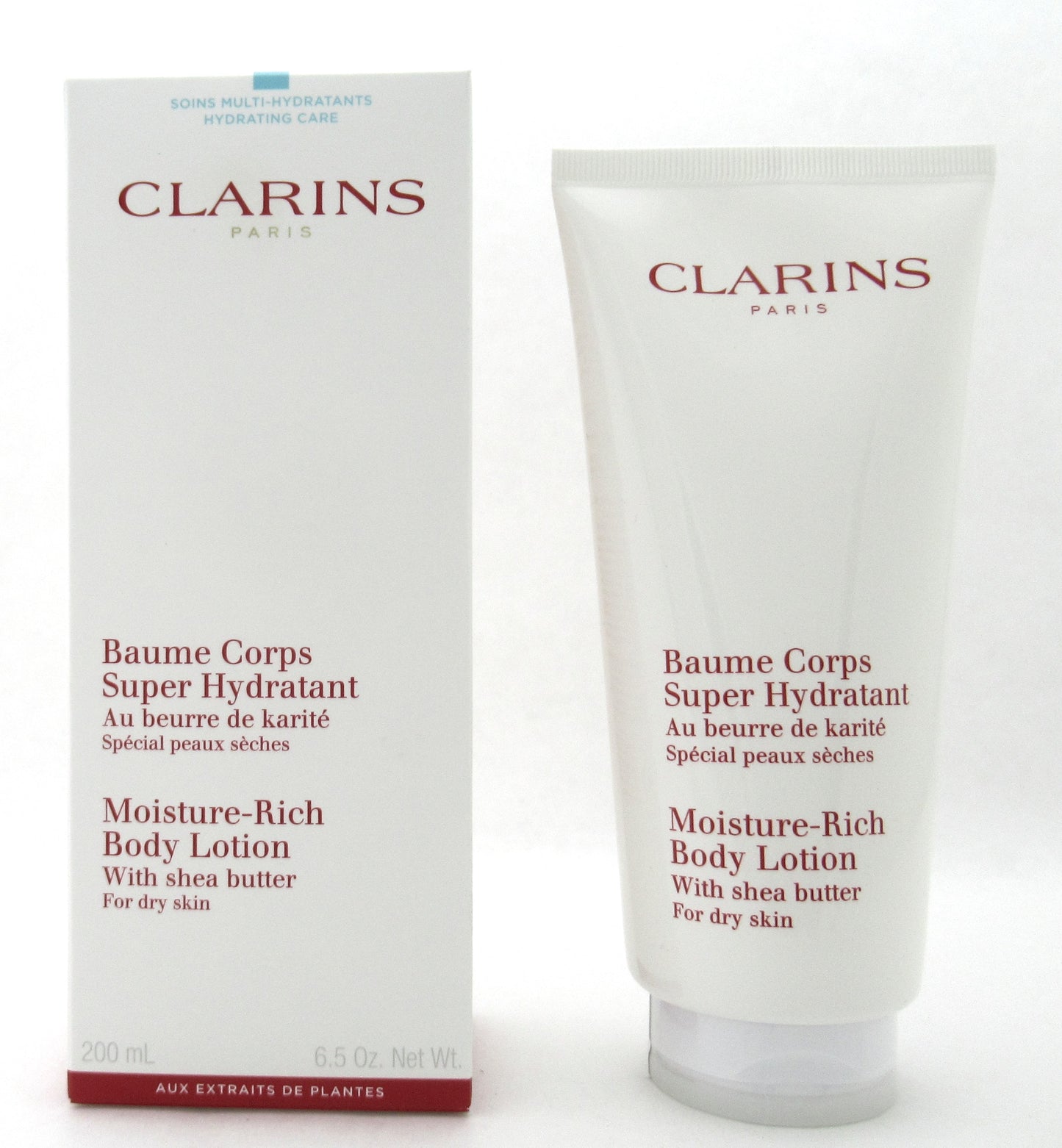 Clarins Moisture Rich Body Lotion w/ Shea Butter Dry Skin 200 ml./ 6.5 oz. New