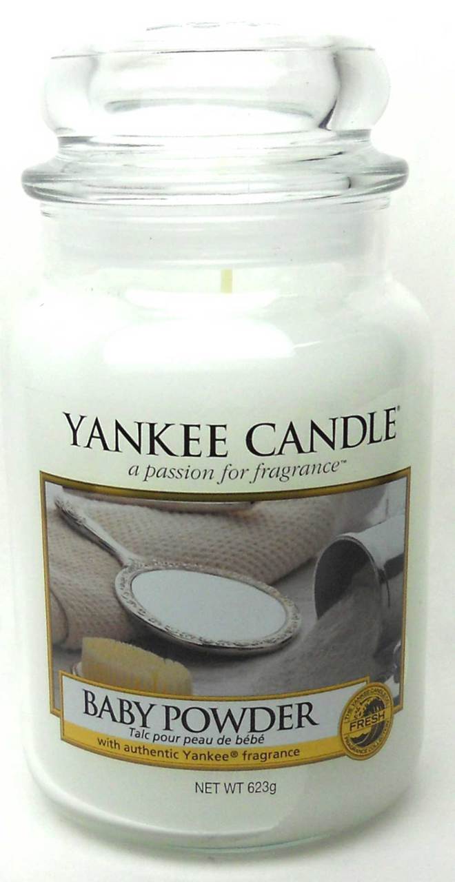 Yankee Candle BABY POWDER 22 oz./ 623 gr.Large Jar.Brand New