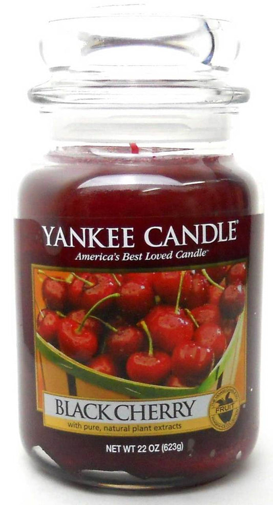 Yankee Candle Scented 22 oz Large Jar Candle - Black Cherry New
