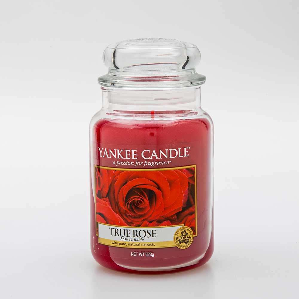 Yankee Candle Scented 22 oz Large Jar Candle-True Rose New