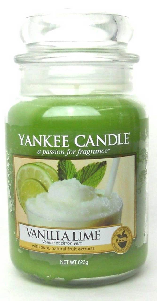 Yankee Candle VANILLA LIME S 22 oz.Large Jar. Brand New