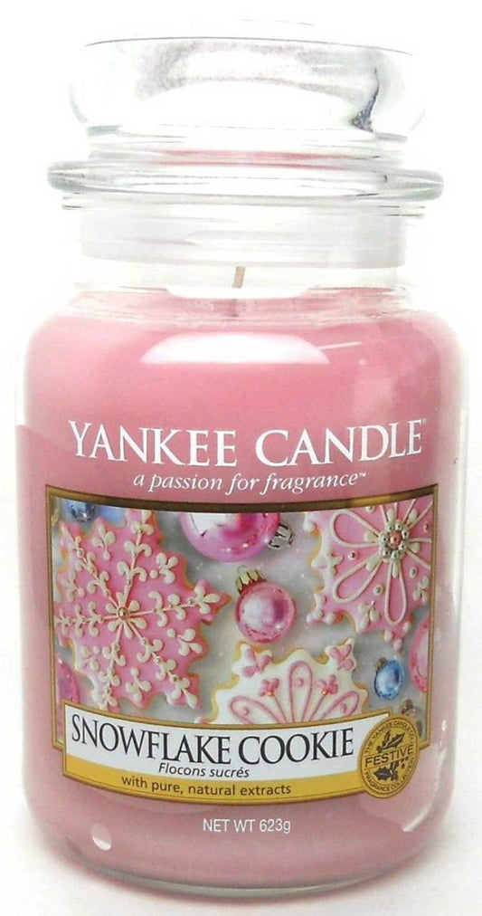 Yankee Candle Snowflake Cookie 22 oz.Large Jar.Brand New