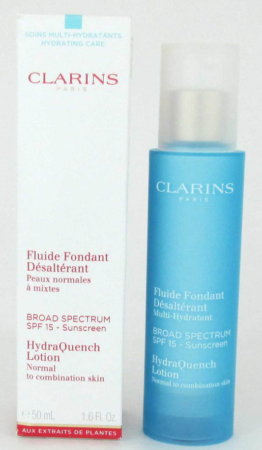 Clarins HydraQuench Lotion SPF 15 Normal/Combination 1.6oz Damaged Box