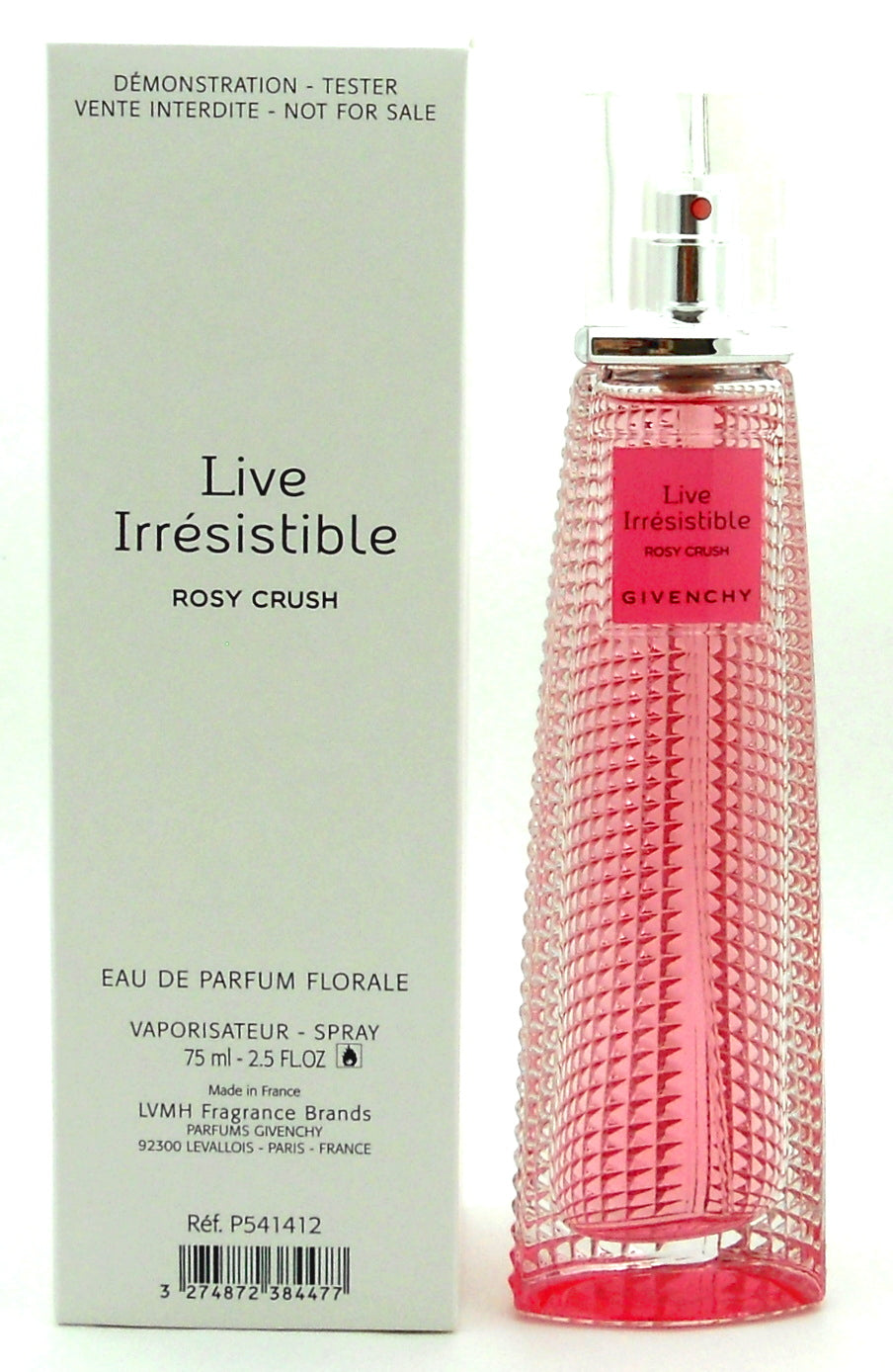 Very Irresistible Rosy Crush Perfume by Givenchy 2.5 oz EDP Florale Spray Tester