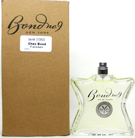 Bond No. 9 Chez Bond 3.3 oz. Eau de Perfum Spray Unisex Tester. New. No Cap.