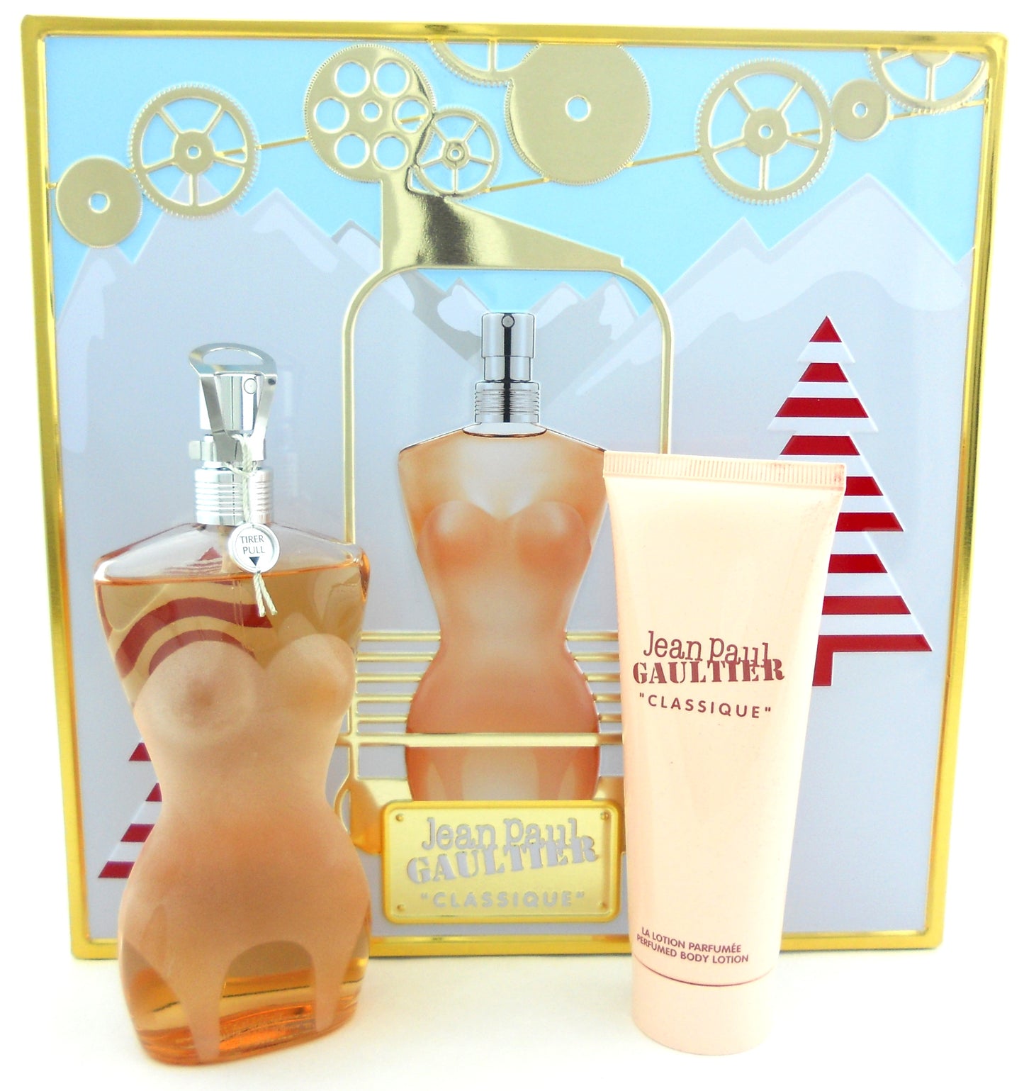 Jean Paul Gautier 3.4 oz.EDT Spray+ 2.5 oz.B/Lotion Ladies Set in Metal Box.